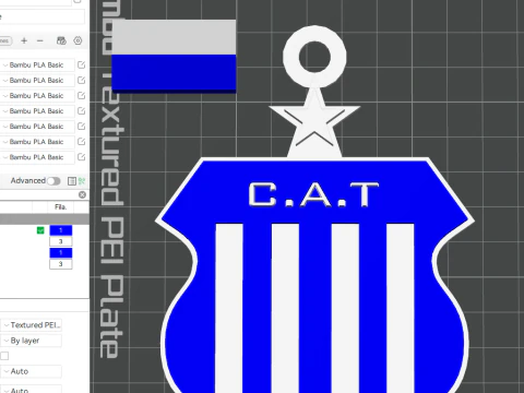 AFA Talleres club Coaster necklace and keychain Color Printable 3D Print Model