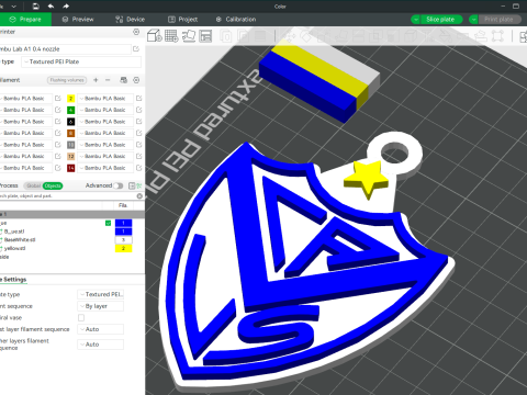 AFA Velez club Coaster necklace and keychain Color Printable 3D Print Model