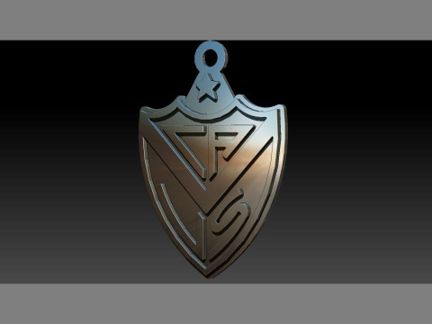 AFA Velez club Coaster necklace and keychain Color Printable Modello di stampa 3D