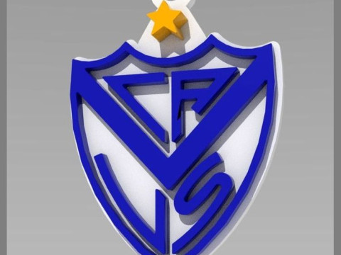 AFA Velez club Coaster necklace and keychain Color Printable Modello di stampa 3D