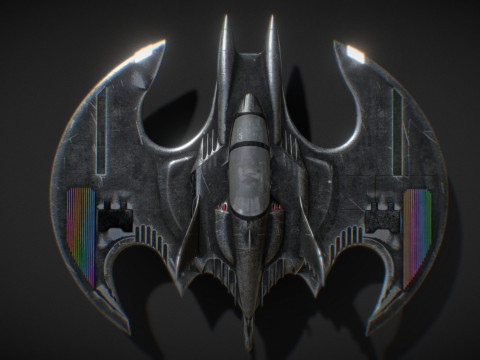 Batwing fan art from the film Batman 1989 High-quality 3D-Modell