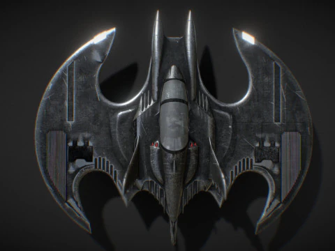 Batwing fan art from the film Batman 1989 High-quality 3D Model