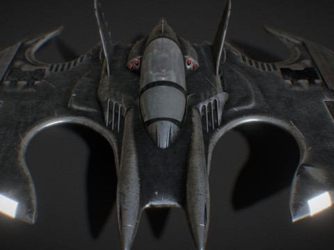 Batwing fan art from the film Batman 1989 High-quality 3D-Modell