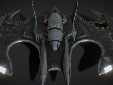 Batwing fan art from the film Batman 1989 High-quality 3D Model