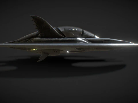 Batwing fan art from the film Batman 1989 High-quality 3D Model