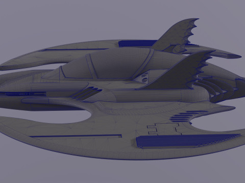 Batwing fan art from the film Batman 1989 High-quality 3D-Modell