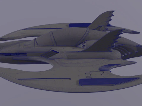 Batwing fan art from the film Batman 1989 High-quality 3D Model