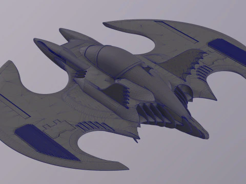 Batwing fan art from the film Batman 1989 High-quality 3D Model