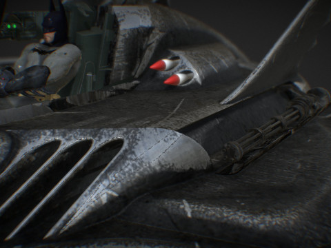 Batwing fan art from the film Batman 1989 High-quality 3D-Modell