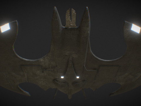 Batwing fan art from the film Batman 1989 High-quality 3D-Modell