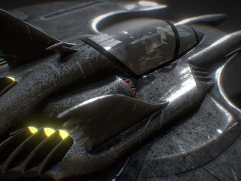 Batwing fan art from the film Batman 1989 High-quality 3D-Modell