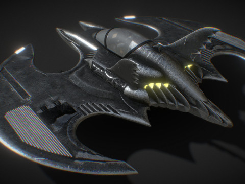 Batwing fan art from the film Batman 1989 High-quality 3D-Modell