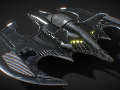 Batwing fan art from the film Batman 1989 High-quality 3D Model