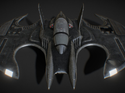 Batwing fan art from the film Batman 1989 High-quality 3D-Modell