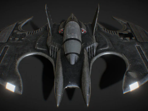 Batwing fan art from the film Batman 1989 High-quality 3D Model