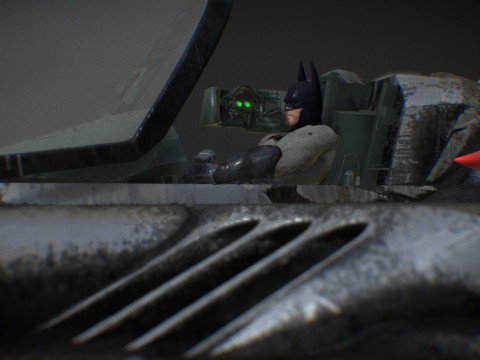 Batwing fan art from the film Batman 1989 High-quality 3D-Modell