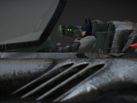 Batwing fan art from the film Batman 1989 High-quality 3D Model