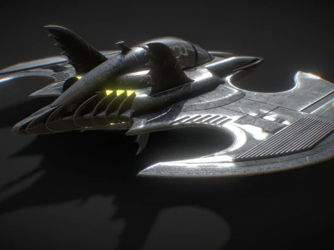 Batwing fan art from the film Batman 1989 High-quality 3D Model