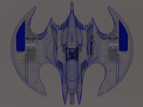 Batwing fan art from the film Batman 1989 High-quality 3D-Modell