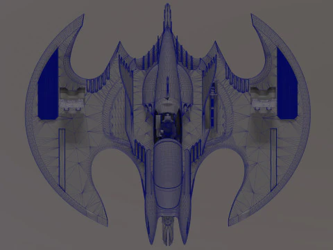 Batwing fan art from the film Batman 1989 High-quality 3D Model