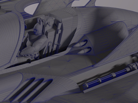 Batwing fan art from the film Batman 1989 High-quality 3D-Modell
