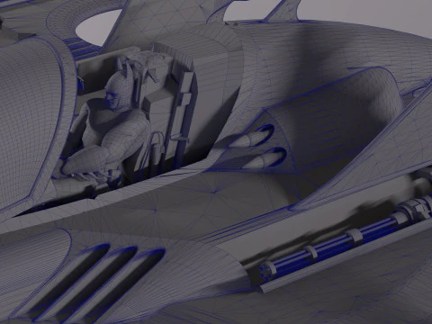 Batwing fan art from the film Batman 1989 High-quality 3D Model