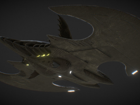Batwing fan art from the film Batman 1989 High-quality 3D-Modell