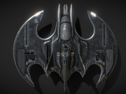 Batwing fan art from the film Batman 1989 High-quality 3D-Modell
