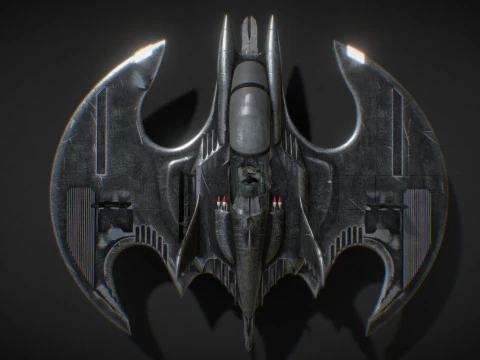 Batwing fan art from the film Batman 1989 High-quality 3D Model