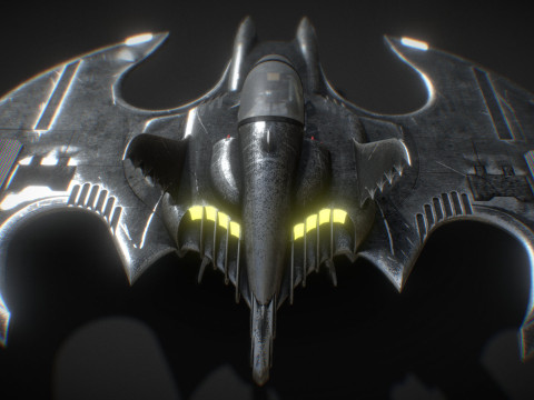 Batwing fan art from the film Batman 1989 High-quality 3D-Modell