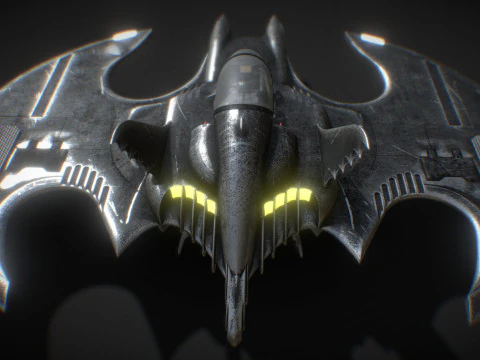 Batwing fan art from the film Batman 1989 High-quality 3D Model
