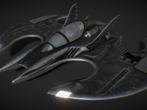 Batwing fan art from the film Batman 1989 High-quality 3D-Modell