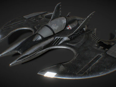 Batwing fan art from the film Batman 1989 High-quality 3D Model