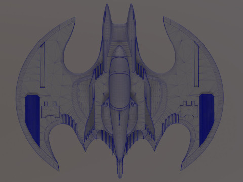 Batwing fan art from the film Batman 1989 High-quality 3D-Modell