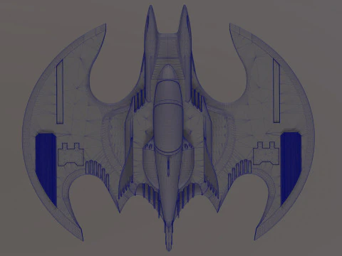 Batwing fan art from the film Batman 1989 High-quality 3D Model