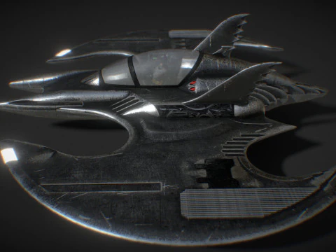 Batwing fan art from the film Batman 1989 High-quality 3D Model