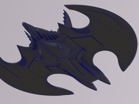 Batwing fan art from the film Batman 1989 High-quality 3D-Modell