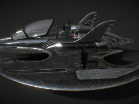 Batwing fan art from the film Batman 1989 High-quality 3D-Modell