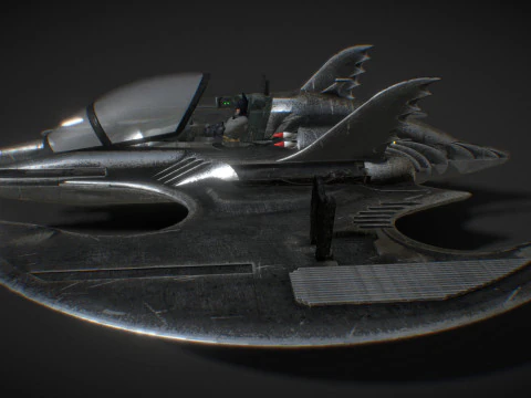 Batwing fan art from the film Batman 1989 High-quality 3D Model