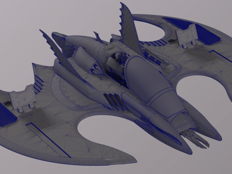 Batwing fan art from the film Batman 1989 High-quality 3D-Modell