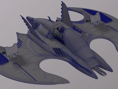 Batwing fan art from the film Batman 1989 High-quality 3D Model