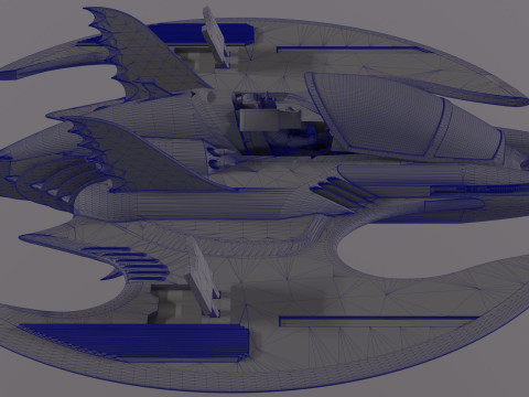 Batwing fan art from the film Batman 1989 High-quality 3D-Modell