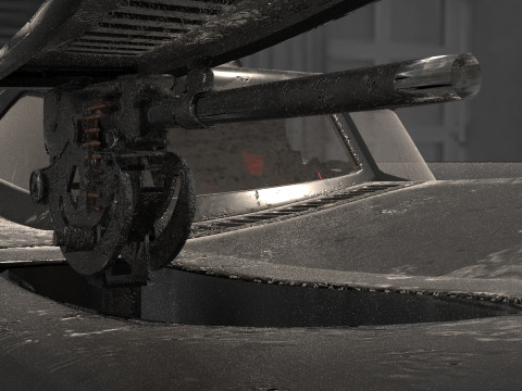 Batmobile 1989 High-Quality PBR Subdiv Renderable 3D Модель