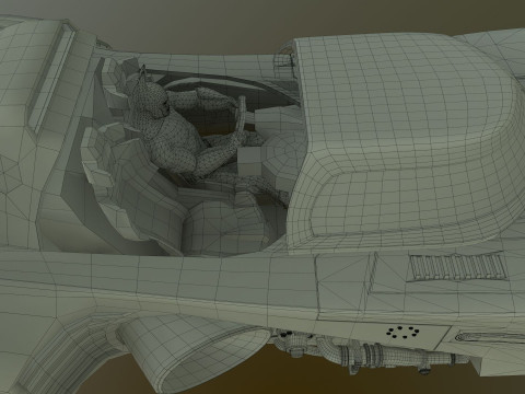 Batmobile 1989 High-Quality PBR Subdiv Renderable 3D Модель