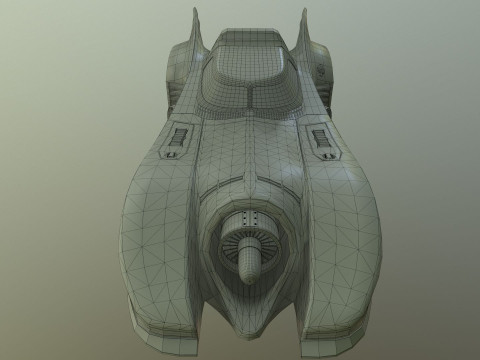 Batmobile 1989 High-Quality PBR Subdiv Renderable 3D Модель