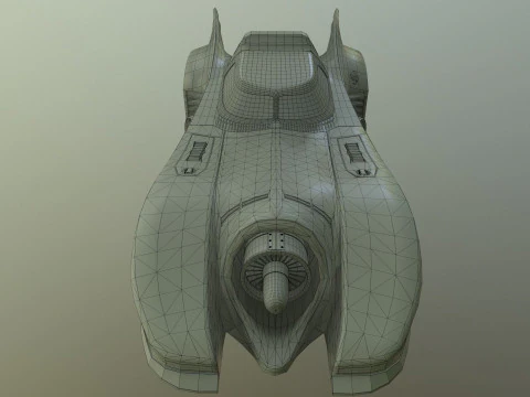Batmobile 1989 High-Quality PBR Subdiv Renderable 3D Model