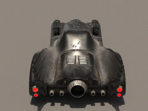 Batmobile 1989 High-Quality PBR Subdiv Renderable 3D Model