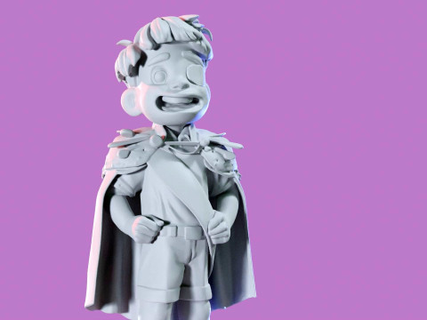 Elio and Glordon three poses Printable 3D-printmodel