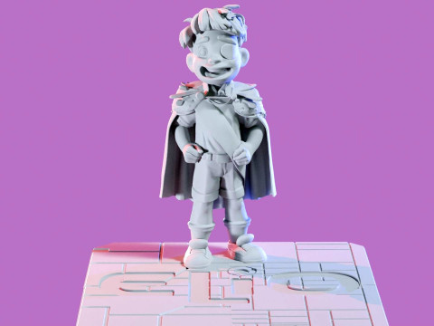Elio and Glordon three poses Printable 3D-printmodel