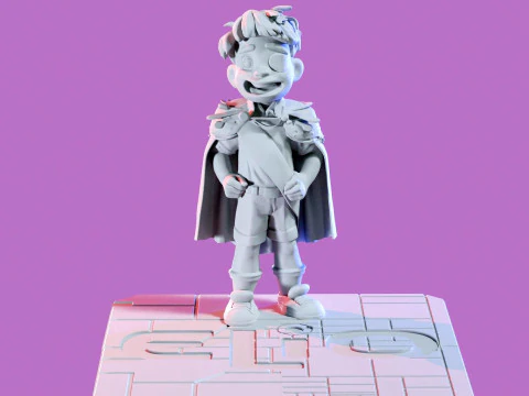 Elio and Glordon three poses Printable 3D Print Model